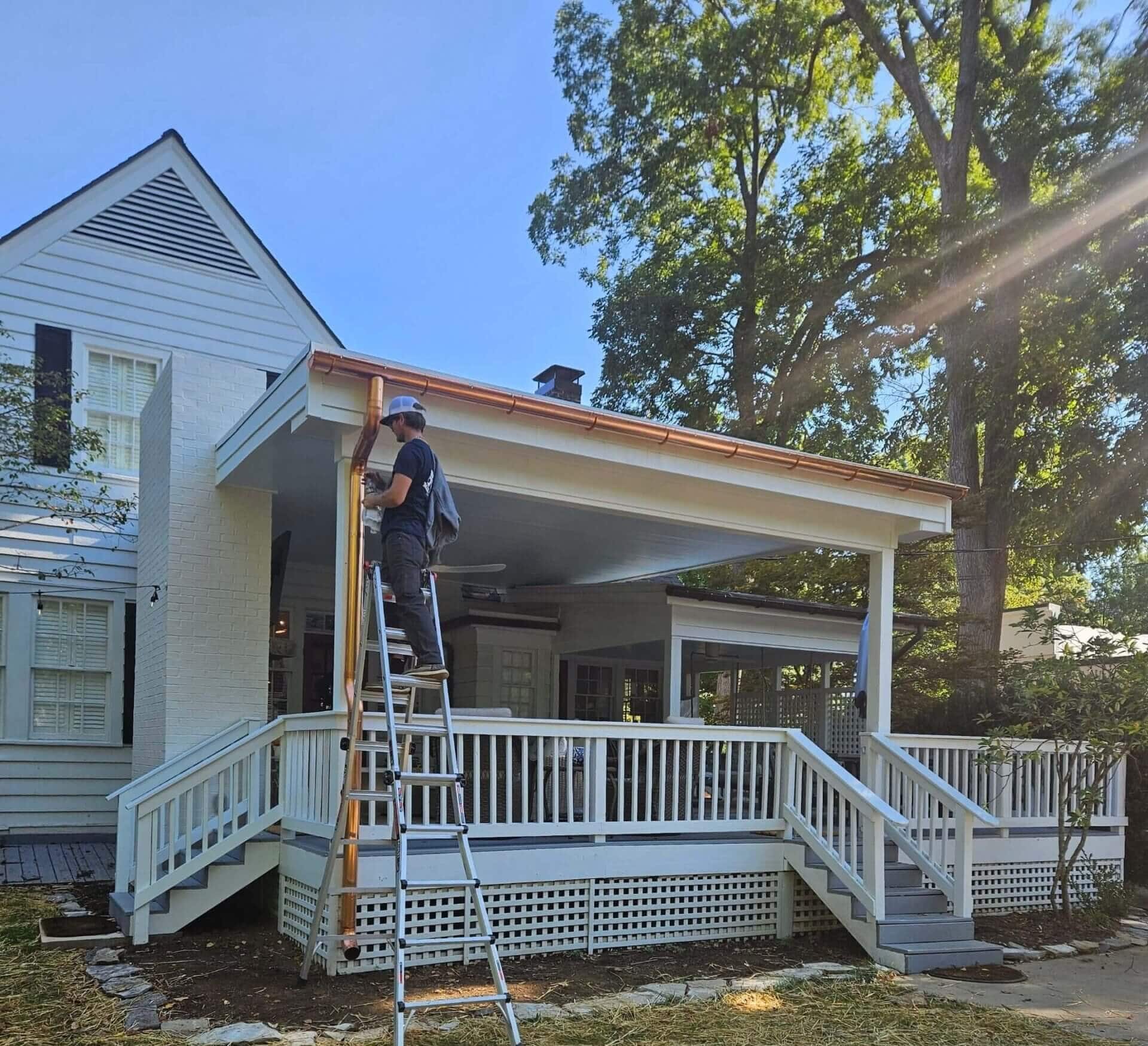 Professional copper gutter installation in Richmond, KY